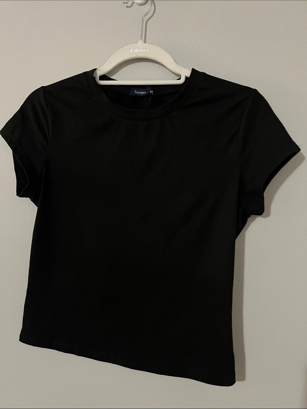 Women’s Sampeel Crop Tops Slim Fit Black Size M NWOT